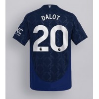 Fotbalové Dres Manchester United Diogo Dalot #20 Venkovní 2024-25 Krátký Rukáv